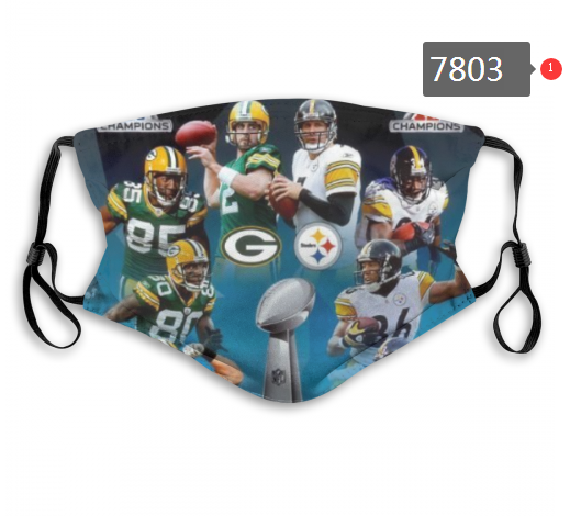 NFL 2020 Green Bay Packers  #2 Dust mask with filter